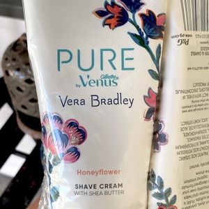Vera Bradley Shaving Cream Gillette Venus w/Shea Butter ,HONEYFLOWER 177mL 6oz.